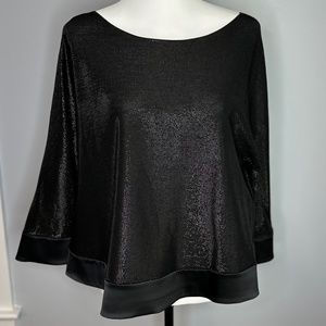Emporio Armani Black Shimmer Top